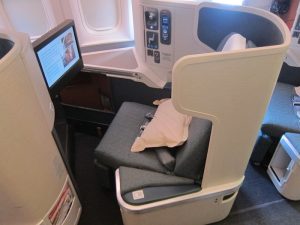 Cathay Pacific Business Class 777 platser