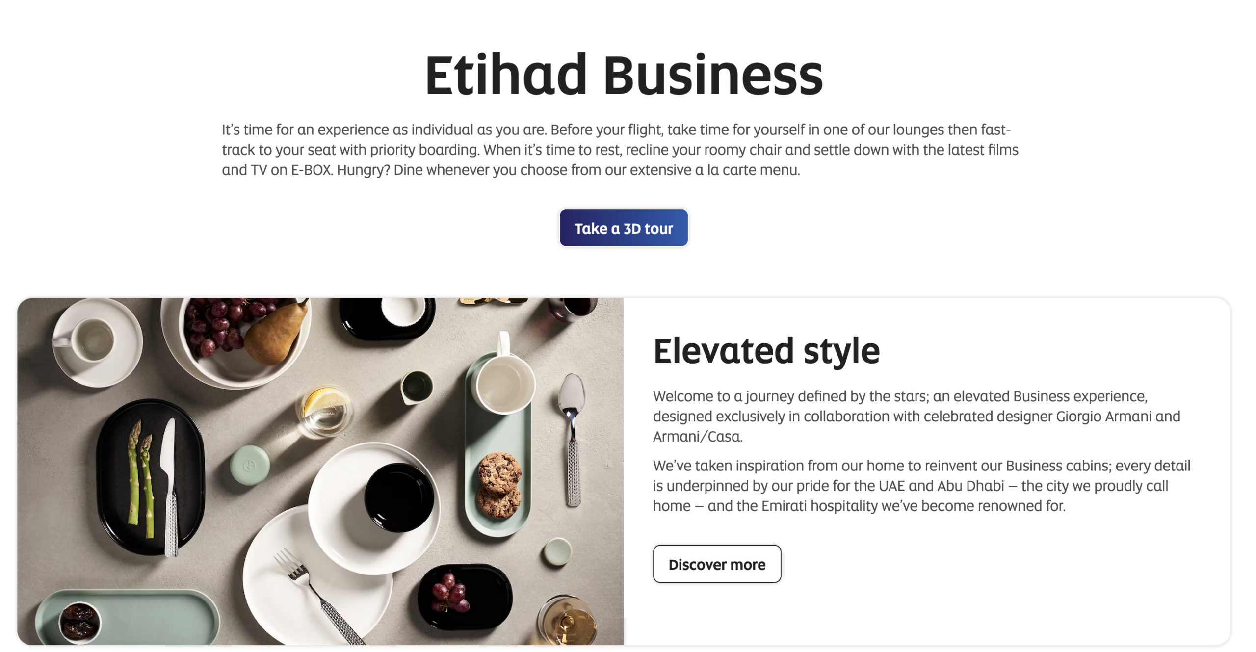 emirates business class